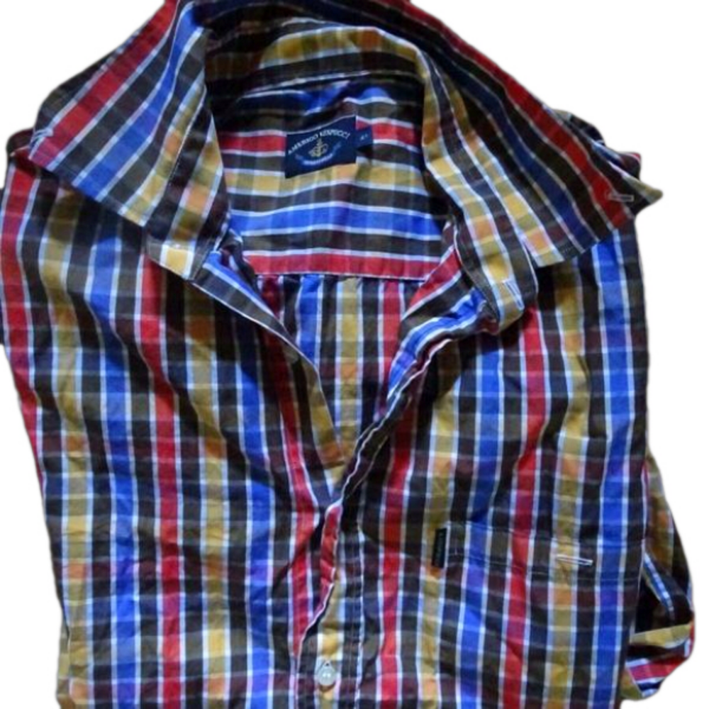 AMERIGO VESPUCCI BUTTON DOWN LONG SLEEVED SHIRT